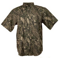 Men's Short Sleeve Camouflage Twill Shirt